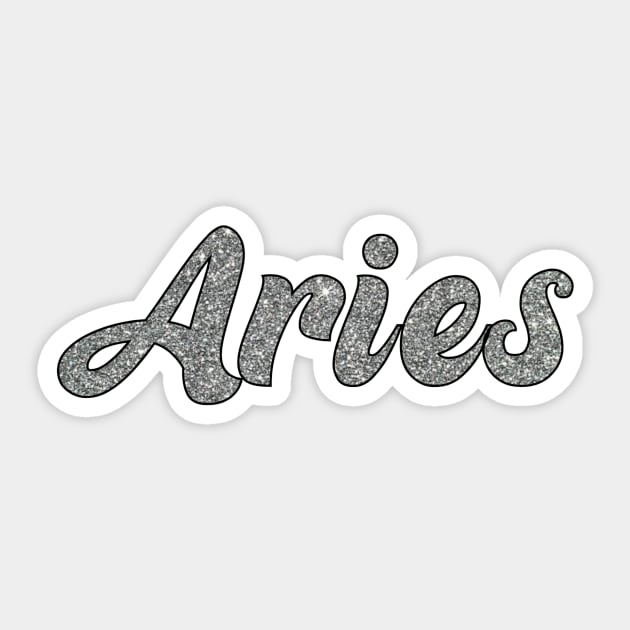 Aries Glitter Sticker by lolsammy910